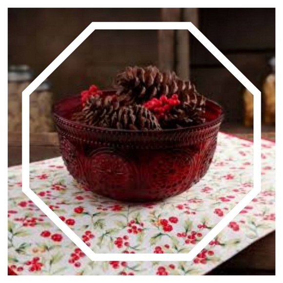 The Pioneer Woman Other - The Pioneer Woman 9 inch Adeline Red Serving Bowl